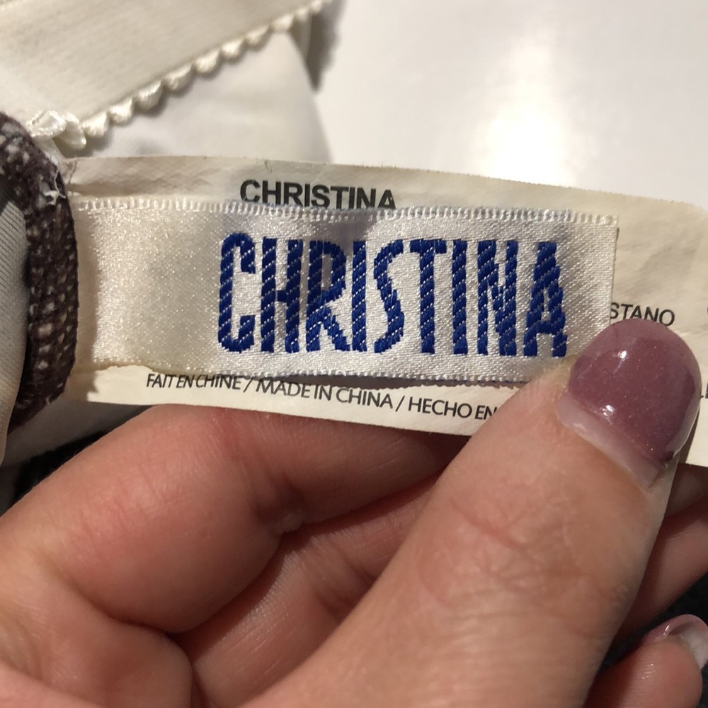 Christina brown swim tank size 12 - Picture 8 of 9